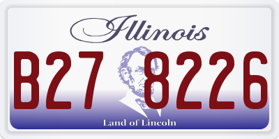 IL license plate B278226