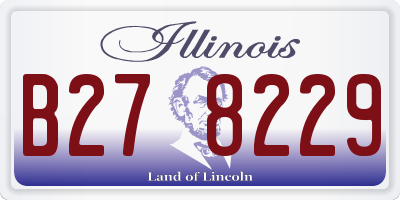 IL license plate B278229