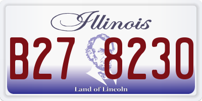 IL license plate B278230