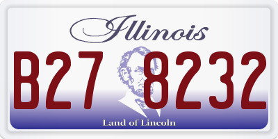 IL license plate B278232