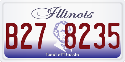 IL license plate B278235