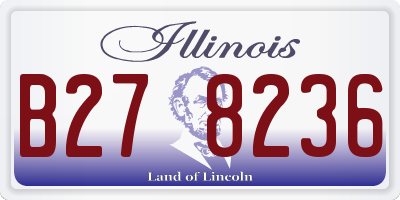 IL license plate B278236