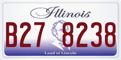 IL license plate B278238