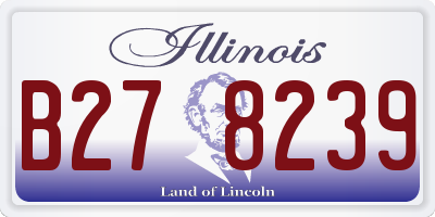 IL license plate B278239