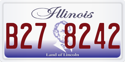 IL license plate B278242