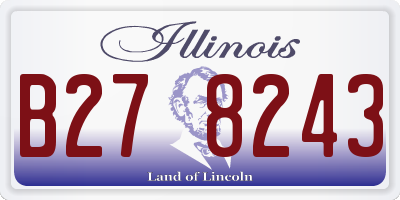 IL license plate B278243