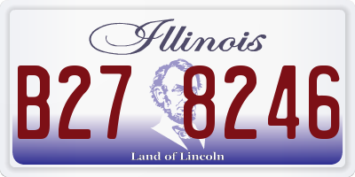 IL license plate B278246