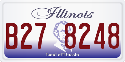 IL license plate B278248
