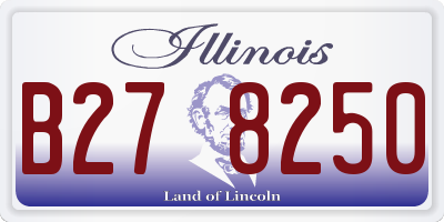 IL license plate B278250