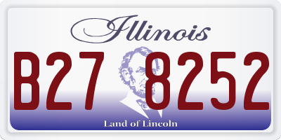 IL license plate B278252
