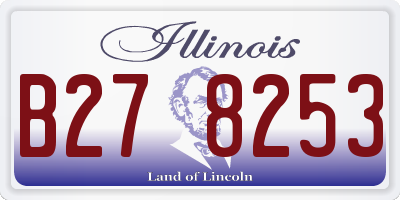 IL license plate B278253
