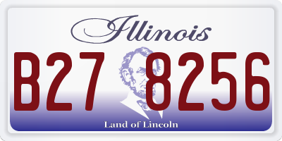IL license plate B278256