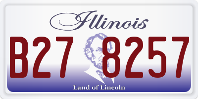 IL license plate B278257