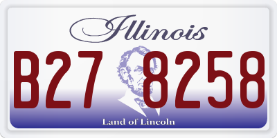 IL license plate B278258