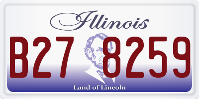 IL license plate B278259