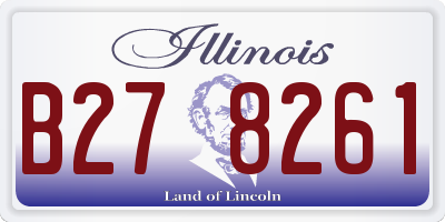 IL license plate B278261