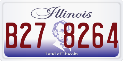 IL license plate B278264