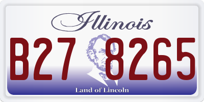 IL license plate B278265