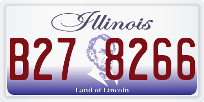IL license plate B278266