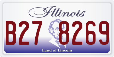IL license plate B278269
