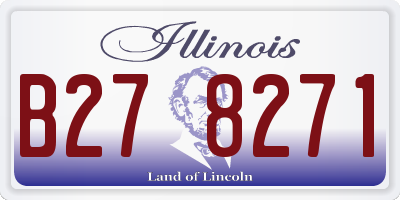 IL license plate B278271