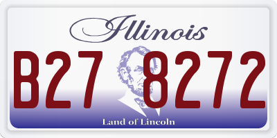 IL license plate B278272