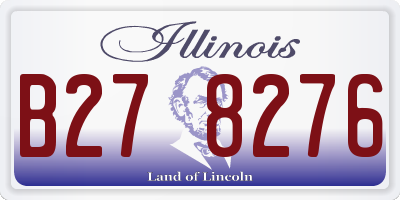 IL license plate B278276