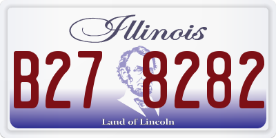 IL license plate B278282
