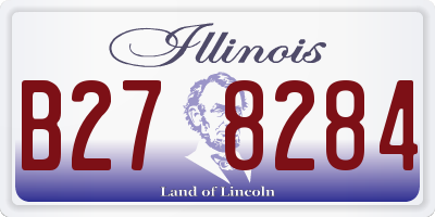 IL license plate B278284