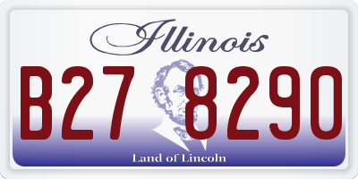 IL license plate B278290