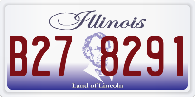 IL license plate B278291