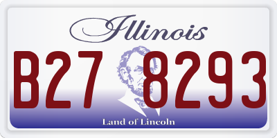 IL license plate B278293