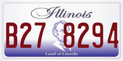 IL license plate B278294