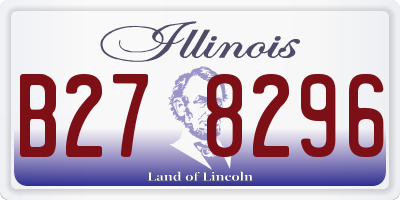 IL license plate B278296