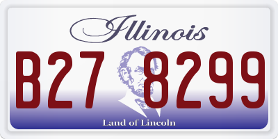 IL license plate B278299