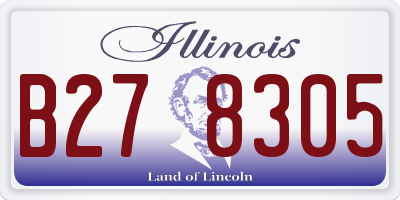 IL license plate B278305