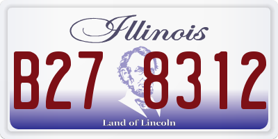 IL license plate B278312