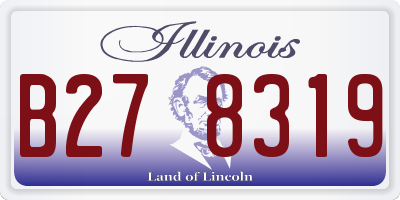 IL license plate B278319