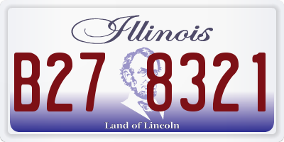 IL license plate B278321