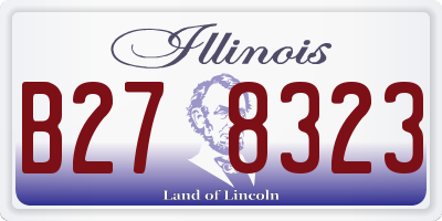 IL license plate B278323