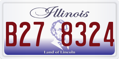 IL license plate B278324