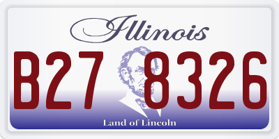 IL license plate B278326