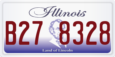 IL license plate B278328
