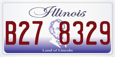 IL license plate B278329