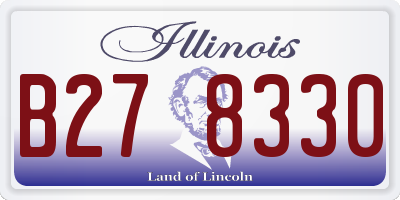 IL license plate B278330