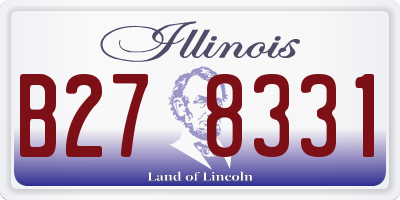 IL license plate B278331