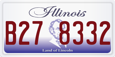 IL license plate B278332