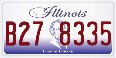 IL license plate B278335