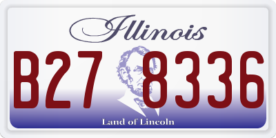 IL license plate B278336