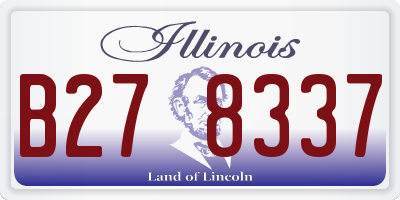 IL license plate B278337